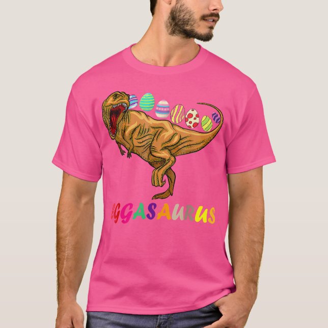 T-shirt Drôle Eggasaurus Stegosaurus Egg Dinosaure Happy E (Devant)