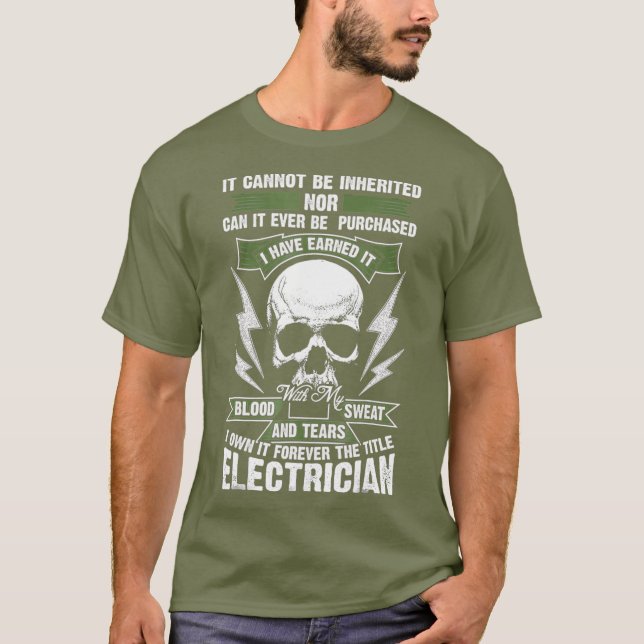 T-shirt Drôle Electricien cadeau Great Union meme (Devant)