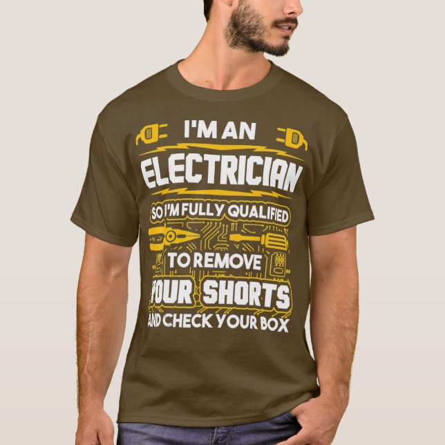 T-shirt Drôle Électricien Cadeaux Je suis Un Électricien (Devant)