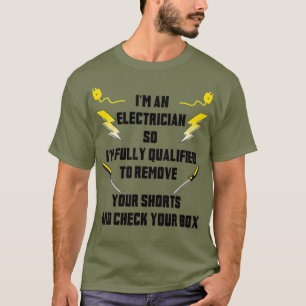 T-shirt Drôle Électricien Outils Cadeaux Je suis Électrici