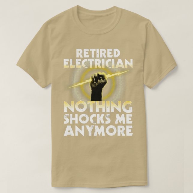 T-shirt Drôle Electricien Retraite Art Hommes femmes Wirem (Design devant)