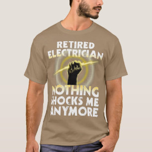 T-shirt Drôle Electricien Retraite Art Hommes femmes Wirem