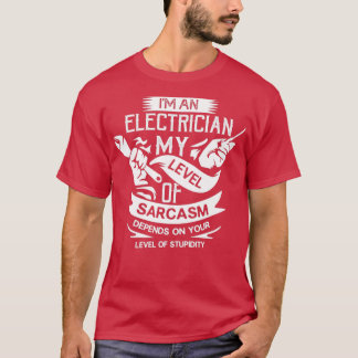 T-shirt Drôle Electricien Wireman Cadeau