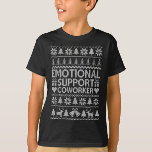 T-shirt Drôle émotionnel Suprt collègue de bureau Noël lai