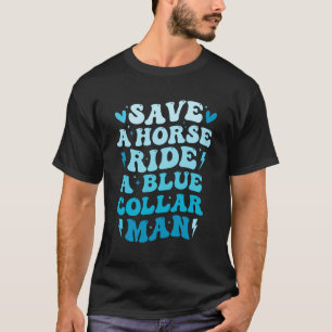 T-shirt Drôle Enregistrer Un Cheval Faire Un Tour De Col B