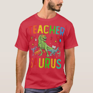 T-shirt Drôle enseignant Dinosaur Chemise Teachersaurus T 