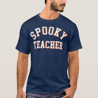 T-shirt Drôle enseignant Éffrayant Retro Halloween Costume
