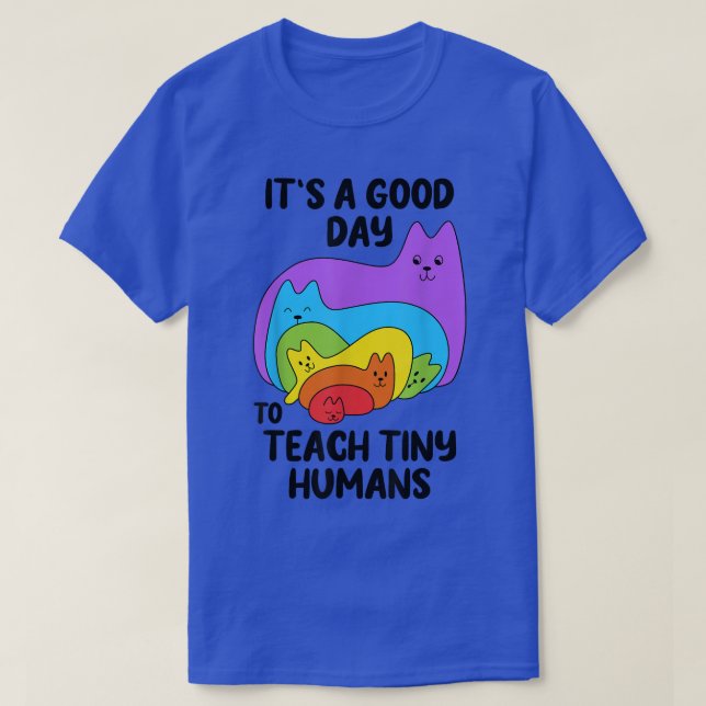 T-shirt Drôle Enseignant préscolaire Enseigner minuscules  (Design devant)