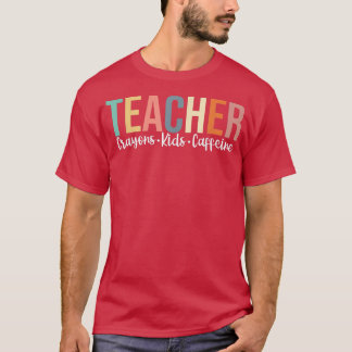 T-shirt Drôle Enseignant Retour À L'École, Enseignant Cray