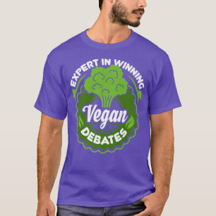 T-shirt Drôle Epert de cadeau Vegan dans la victoire des d