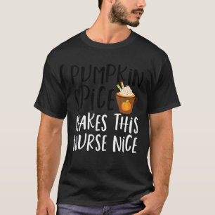 T-shirt Drôle Épice Citrouille Rend Ce Professeur Agréable