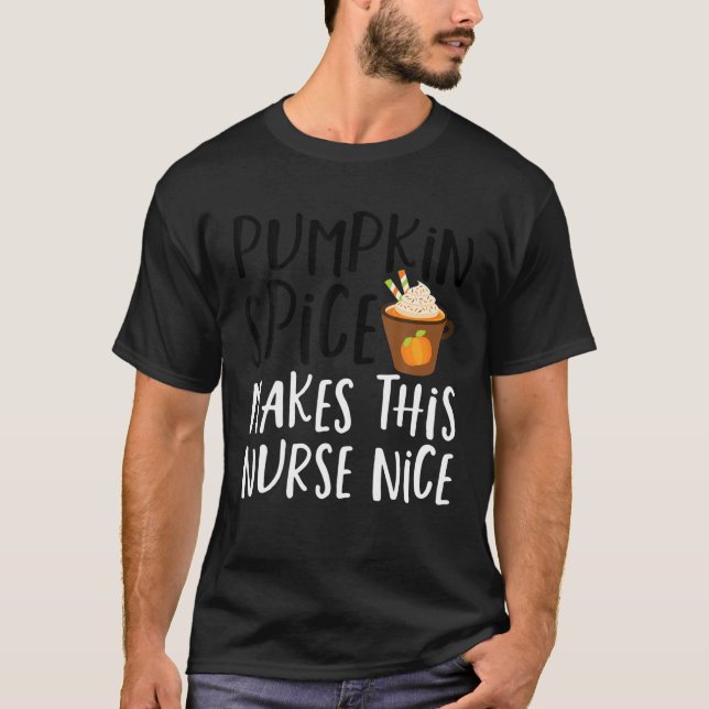T-shirt Drôle Épice Citrouille Rend Ce Professeur Agréable (Devant)