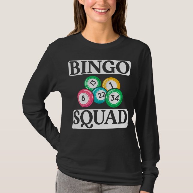 T-shirt Drôle équipe de Bingo dire Bingo (Devant)