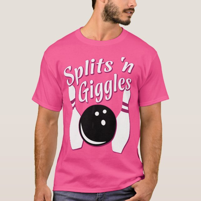 T-shirt Drôle équipe de bowling Splings 'N Giggles (Devant)