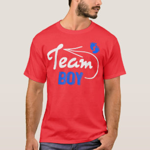 T-shirt Drôle Equipe de Révélation de genre Garçon Bleu Gr