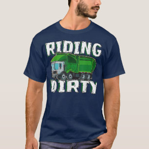 T-shirt Drôle équitation sale - Camion à ordures