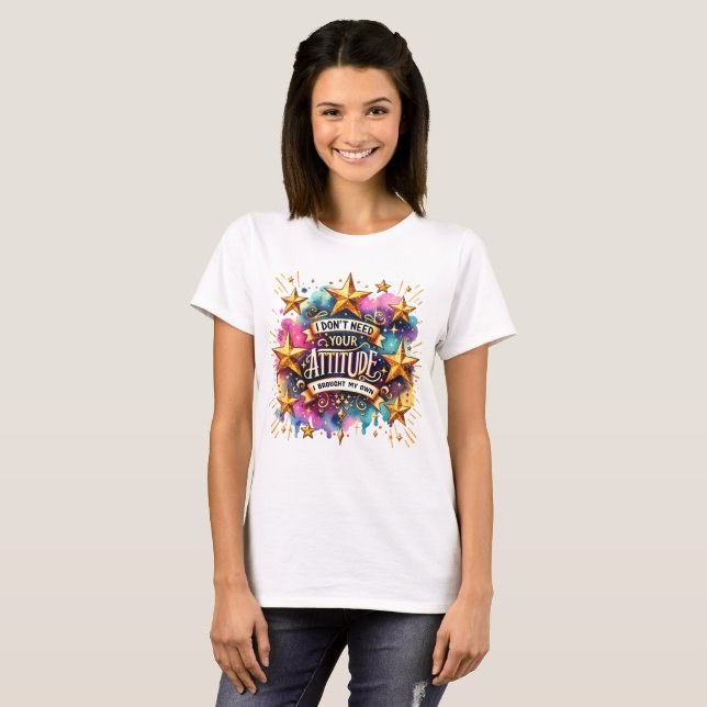 T-shirt Drôle et coloré sarcastique dire (Devant entier)