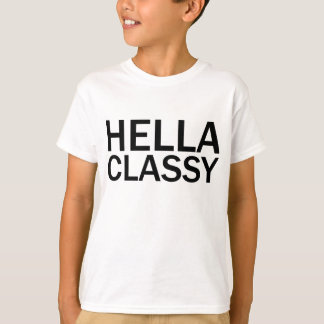 T-shirt drôle et grossier tout en majuscules HELLA