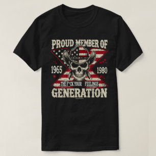T-shirt drôle et patriotique – USA fière, esprit v