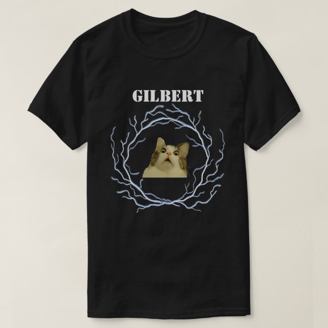 T-shirt drôle et personnalisable avec un chat (Design devant)