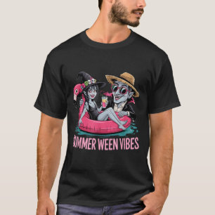 T-shirt Drôle et sorcière flottante Halloween été Ween Par