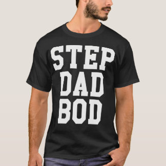 T-shirt Drôle Étape Papa Bod Chemise Fitness Fitness Gym E