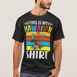 T-shirt Drôle été Hawaii Flamant rose Hommes Femmes C'est 