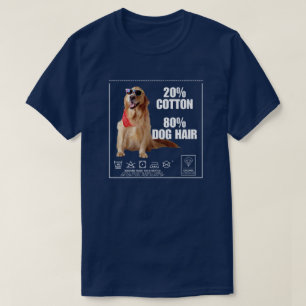 T-shirt Drôle Étiquette Golden Retriever Amoureux des chie