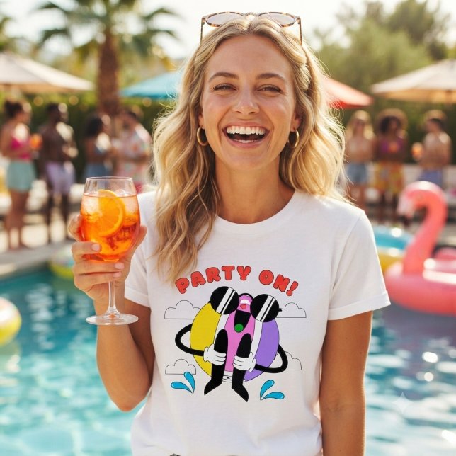 T-shirt Drôle excentrique « Fêtez ! » (Créateur téléchargé)