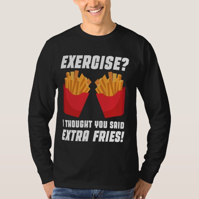 T-shirt Drôle Exercice Pun Satire Humour Pensé Vous Avez D (Devant)