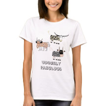 T-shirt drôle fabuleux de vache à Udderly