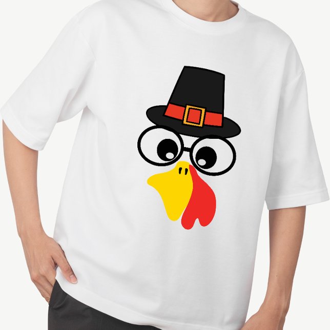 T-shirt Drôle face à la Turquie pour l'action de grâces (Créateur téléchargé)