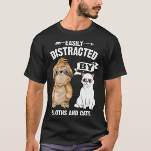T-shirt Drôle facile distrait Sloth Cadeau Hommes femmes m