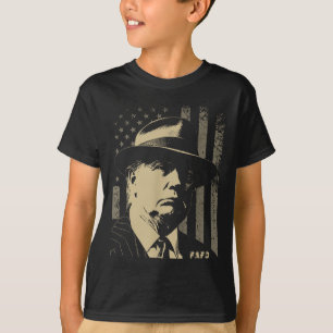 T-shirt Drôle Fafo Trump Photo Drapeau Usa Retro Distresse