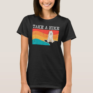 T-shirt Drôle Faire Une Randonnée Samoyed Graphic Randonné