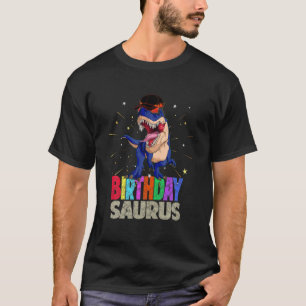 T-shirt Drôle Famille Correspondant Dinosaures Anniversair