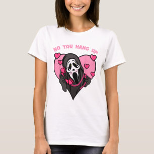T-shirt Drôle Fantôme Appelant Costume D'Halloween Non Vou