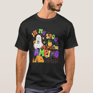 T-shirt Drôle Fantôme Camping Halloween Époque Sombre