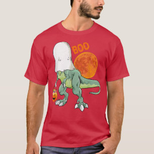 T-shirt Drôle Fantôme Dinosaur Boo Halloween Garçons Homme
