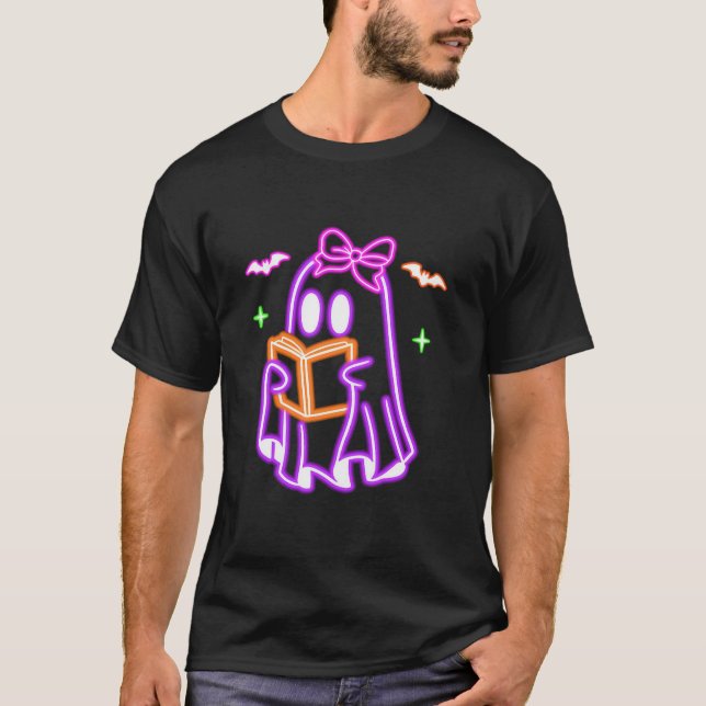T-shirt Drôle Fantôme Trendy Éffrayant Enseignant Trick Ou (Devant)