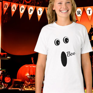 T-shirt Drôle Fantôme Visage halloween coustome