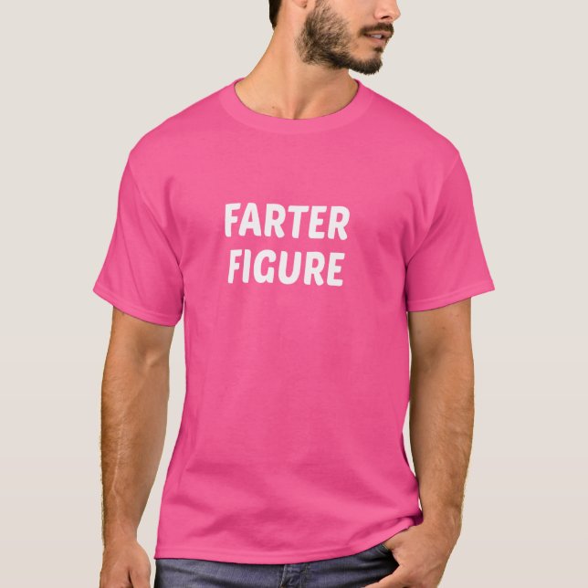 T-shirt Drôle Farny Papa Pseudo Farter Figure (Devant)