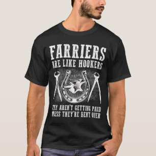 T-shirt Drôle Farrier Cadeau Pour Hommes Femmes Cool Black