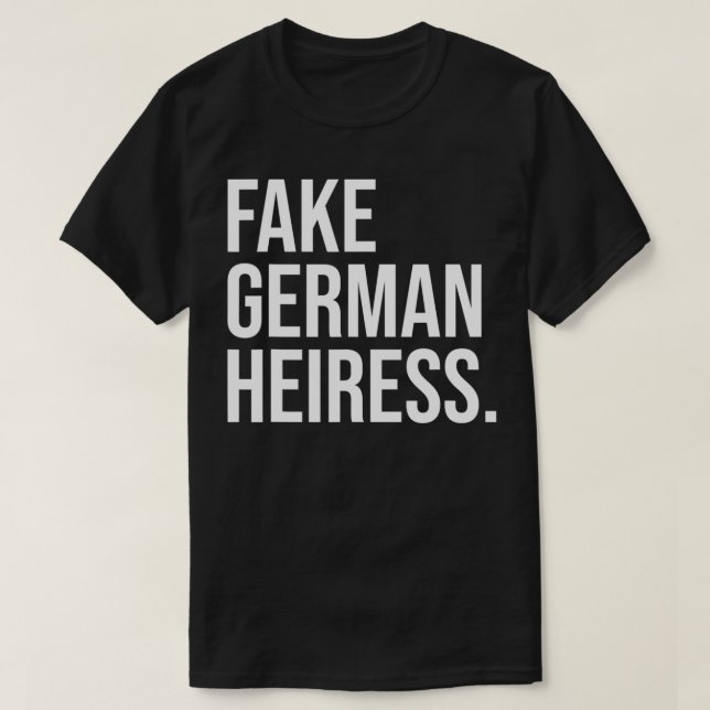 T-shirt Drôle Faux Allemand Citation Cool Faux Allemand H (Design devant)