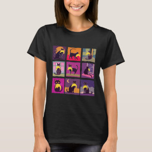 T-shirt Drôle Femme De Chat Sans Enfant Avec Les Cheveux T