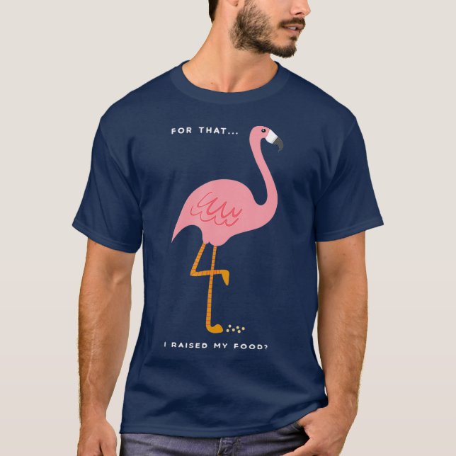 T-shirt Drôle Flamant rose rose cadeau pour Bird (Devant)