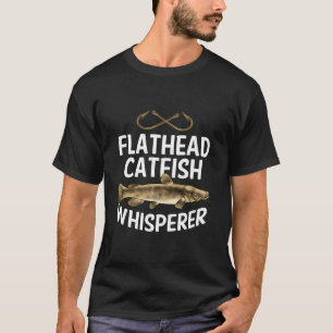 T-shirt Drôle Flathead Catfish Graphic Pêche eau douce