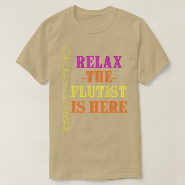 T-shirt Drôle Flutist Citation Musique Cadeau Flute (Design devant)