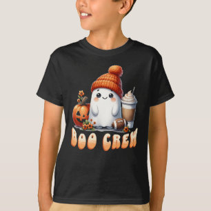 T-shirt Drôle Football Halloween Boo Crew mignonne Ghost