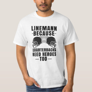 T-shirt Drôle Football Lineman - Équipe de quart-arrièr